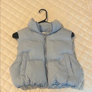 Altar'd State Light Blue Puffer Vest